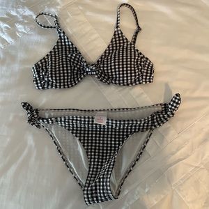 Gingham target bikini